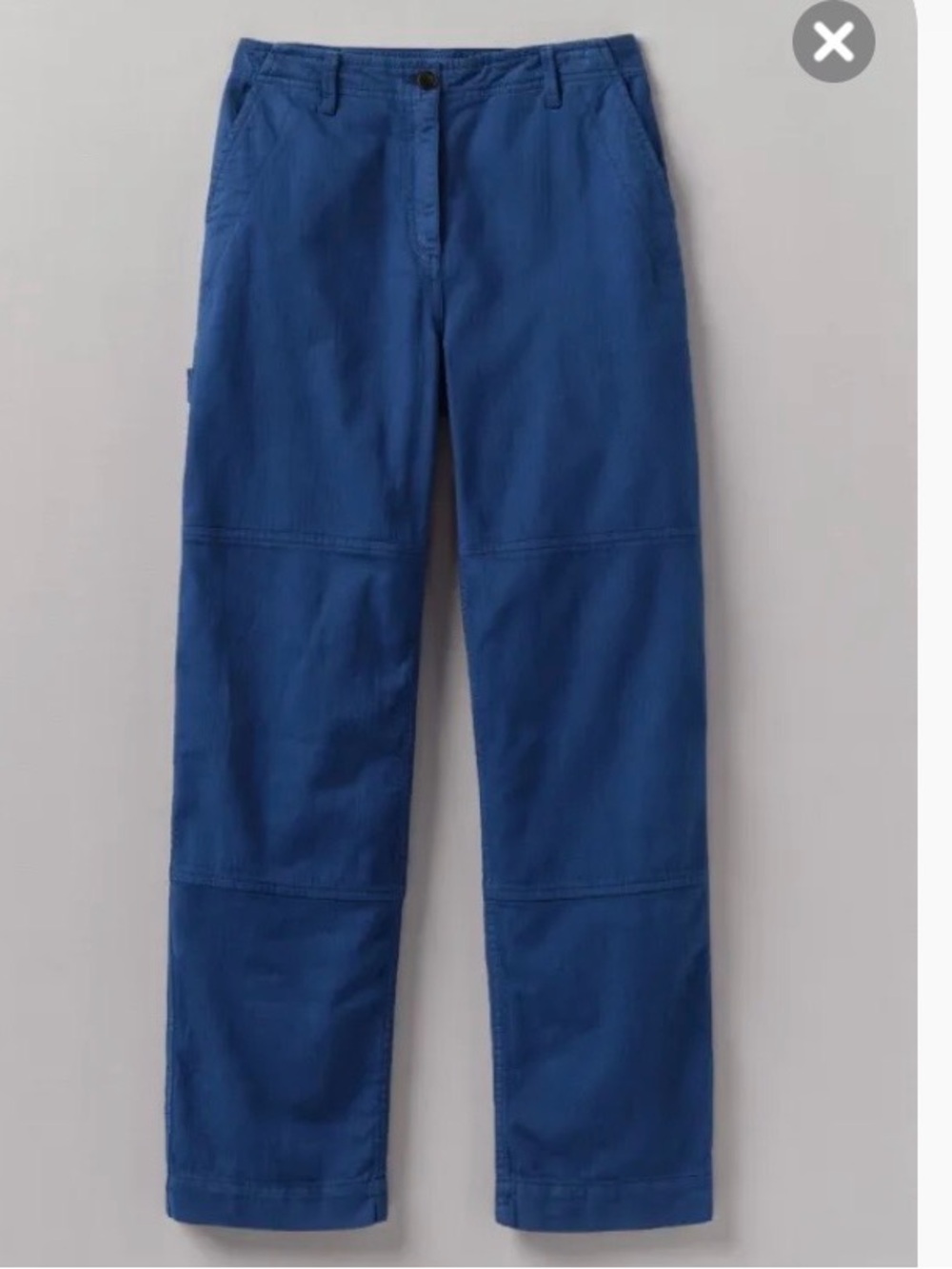 TOAST Cotton Workwear Trousers | Thistle Blue Size 4